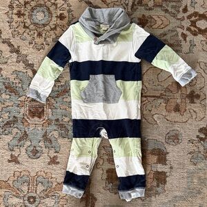 Burt's Bees Gray and Green Baby Garment